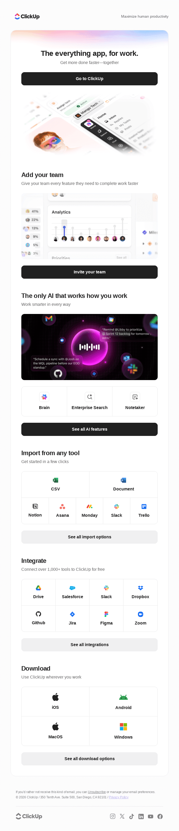Welcome to ClickUp!