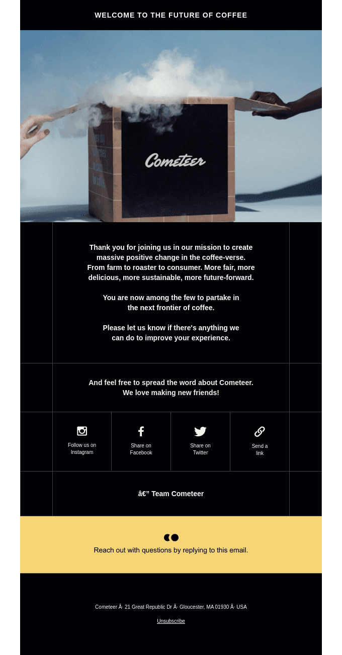 Welcome to Cometeer