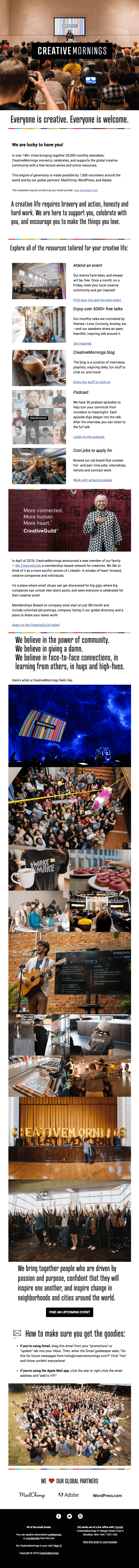Welcome to CreativeMornings!