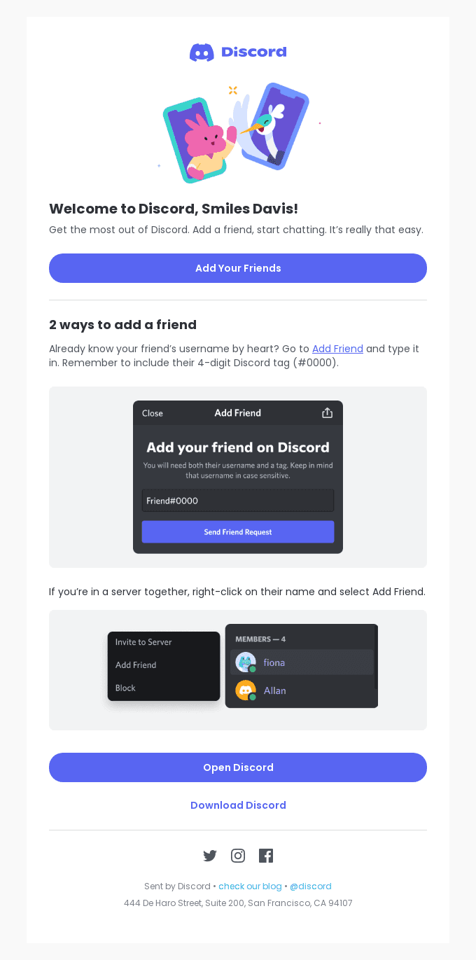 Welcome to Discord!