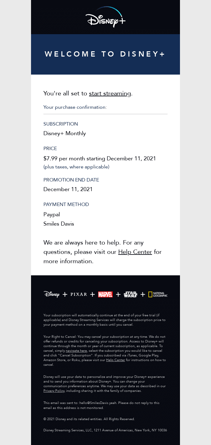 Welcome to Disney+