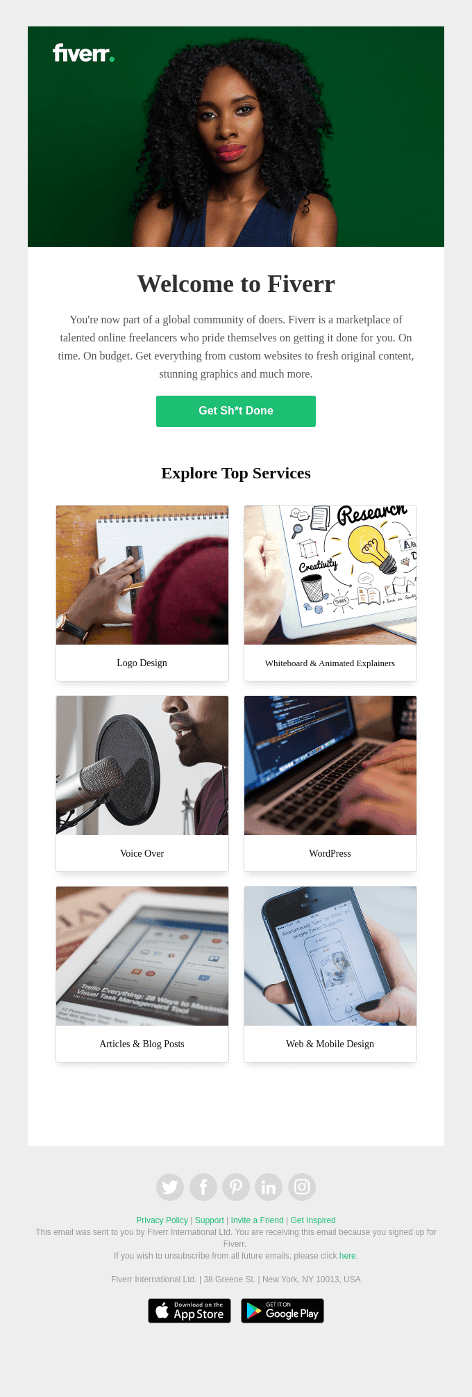 Welcome to Fiverr!