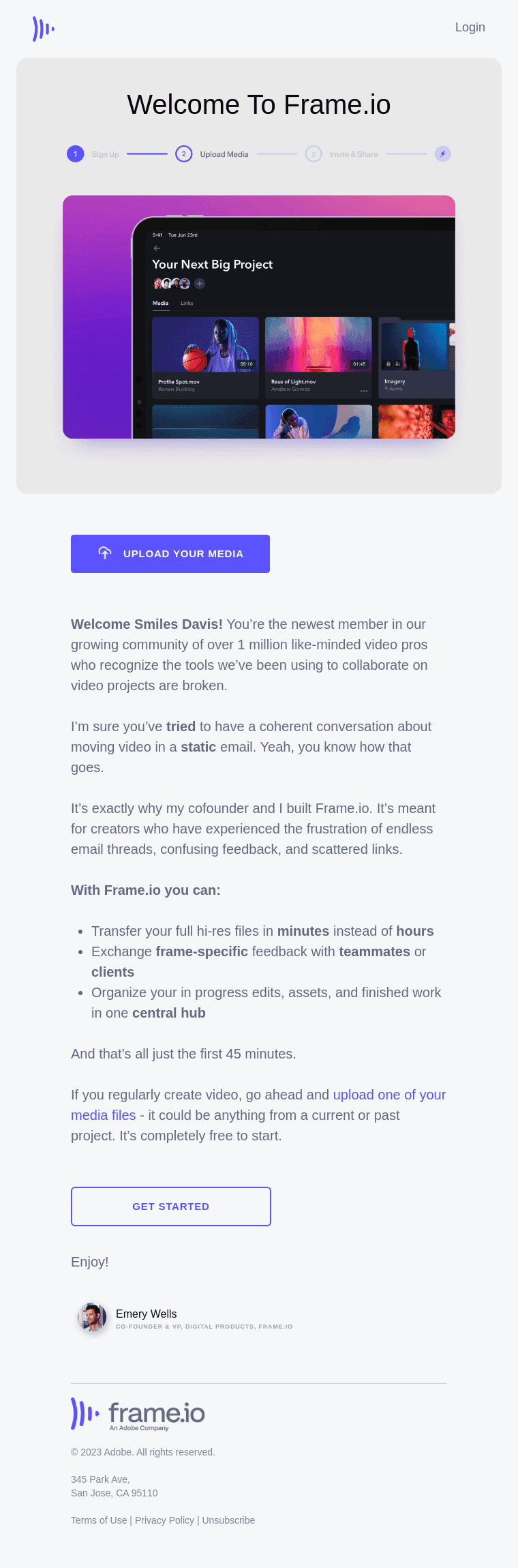 Welcome to Frame.io!