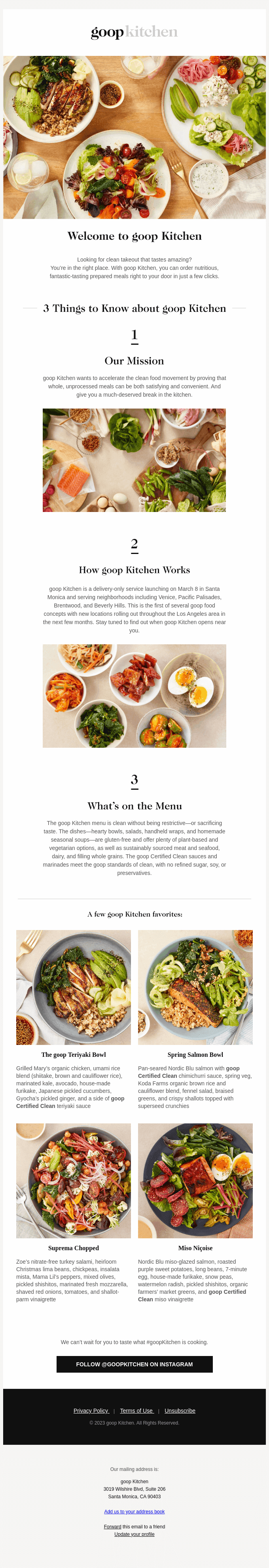 welcome to goop Kitchen