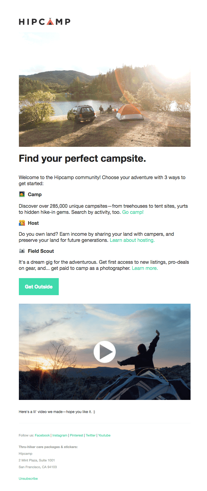 Welcome to Hipcamp!