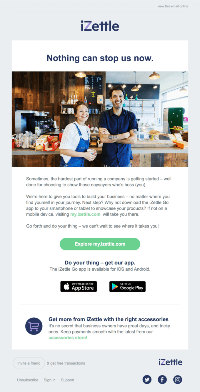 Welcome to iZettle!
