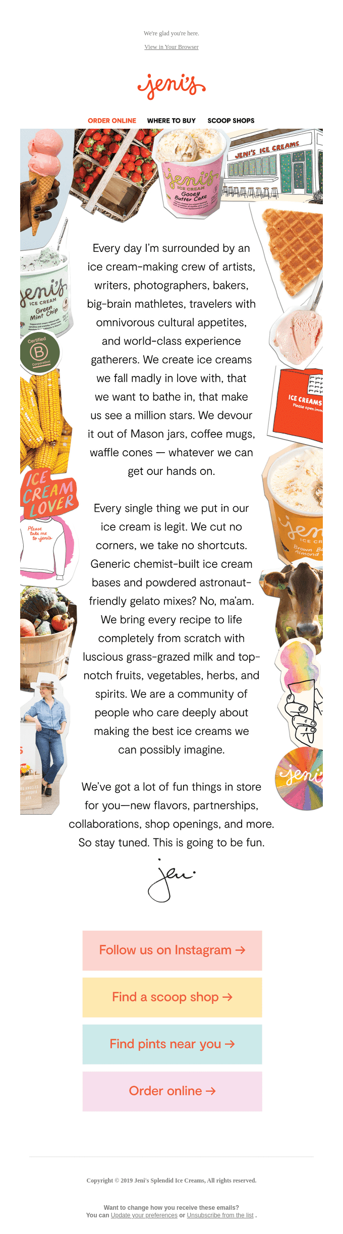 Welcome to Jeni's!