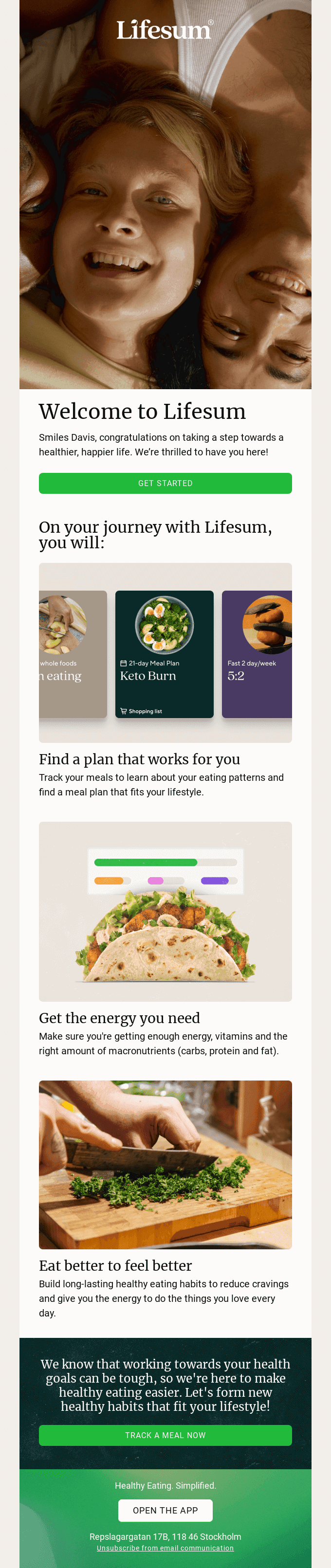 Welcome to Lifesum! 🌱