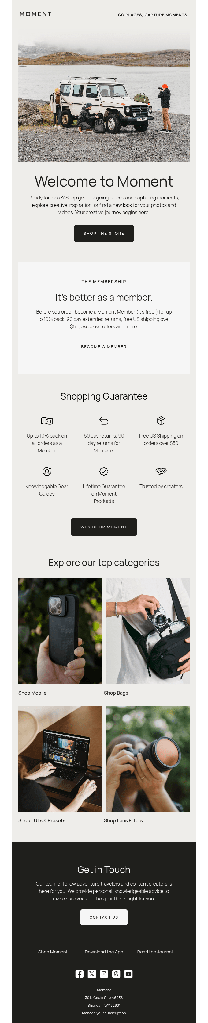 Welcome to Moment.