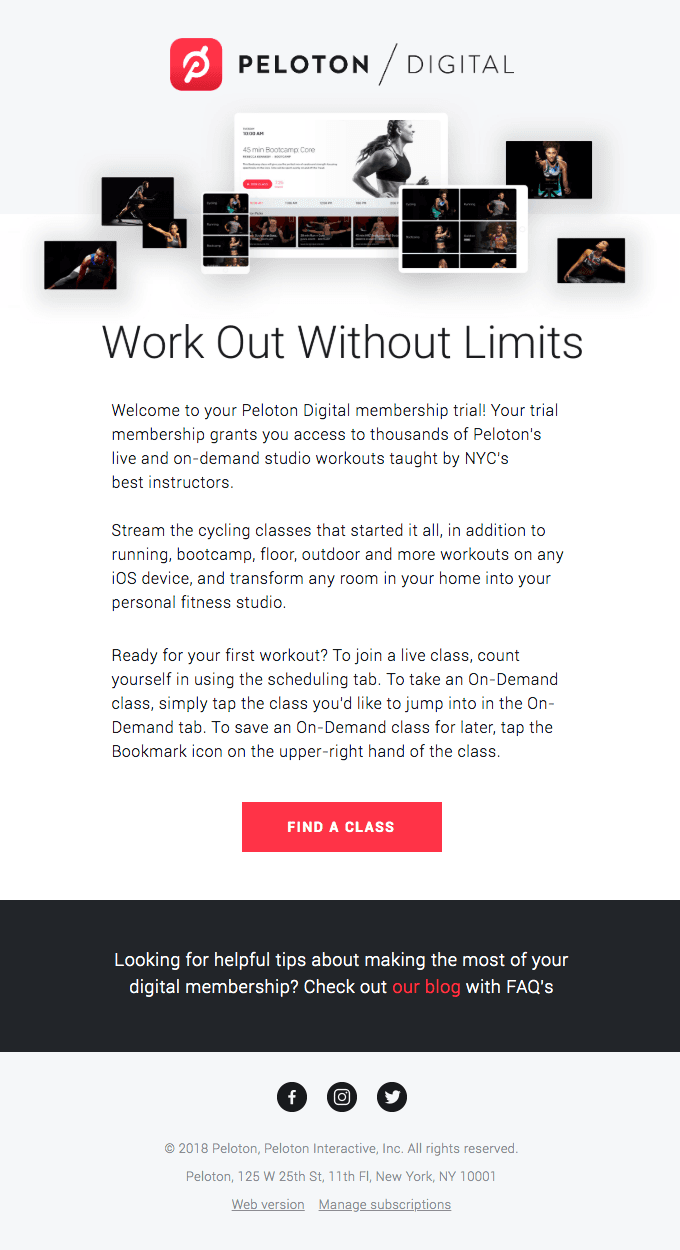 Welcome to Peloton Digital