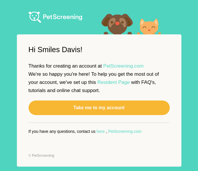 Welcome to PetScreening.com
