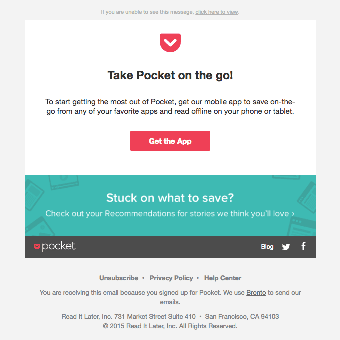Welcome to Pocket!
