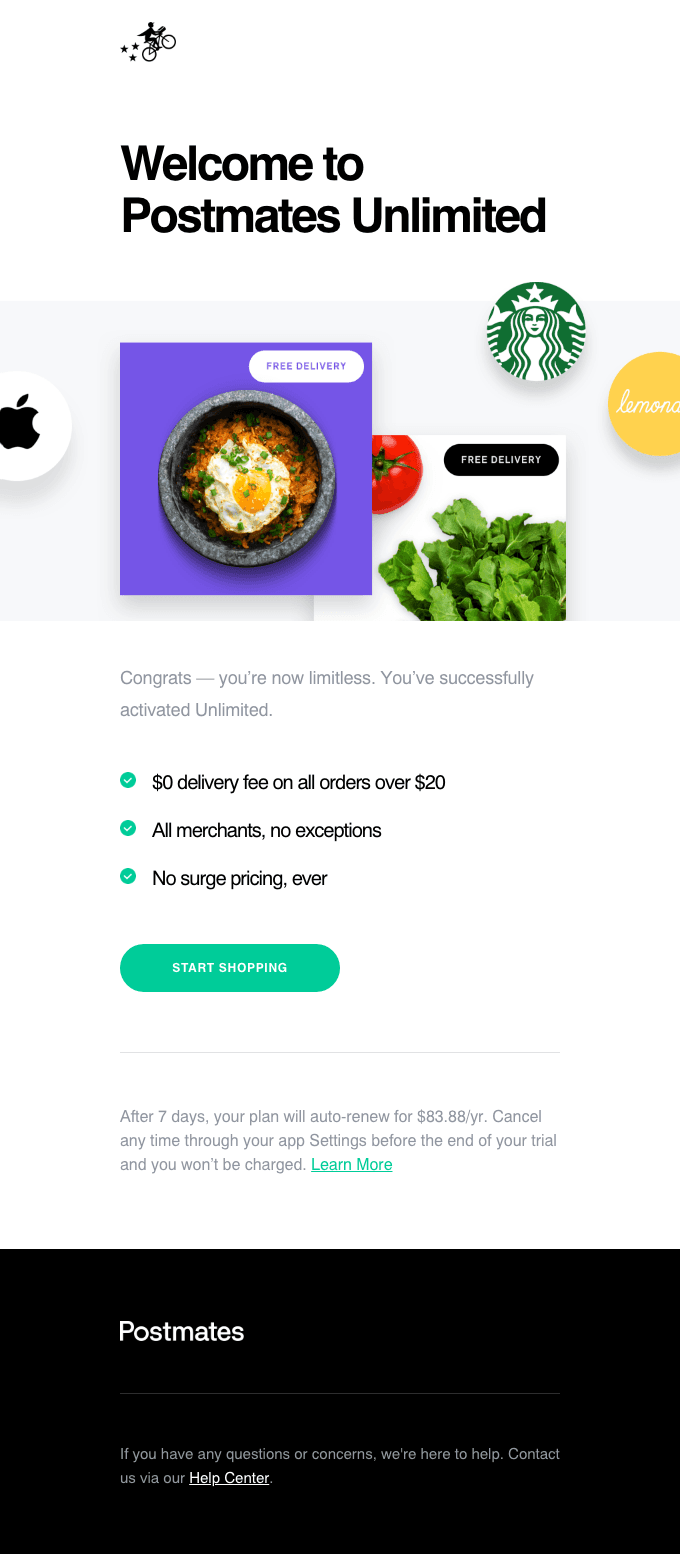 Welcome to Postmates Unlimited