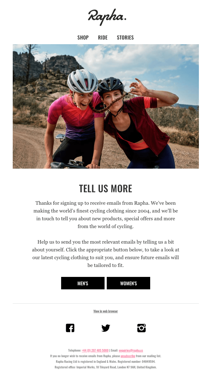Welcome to Rapha