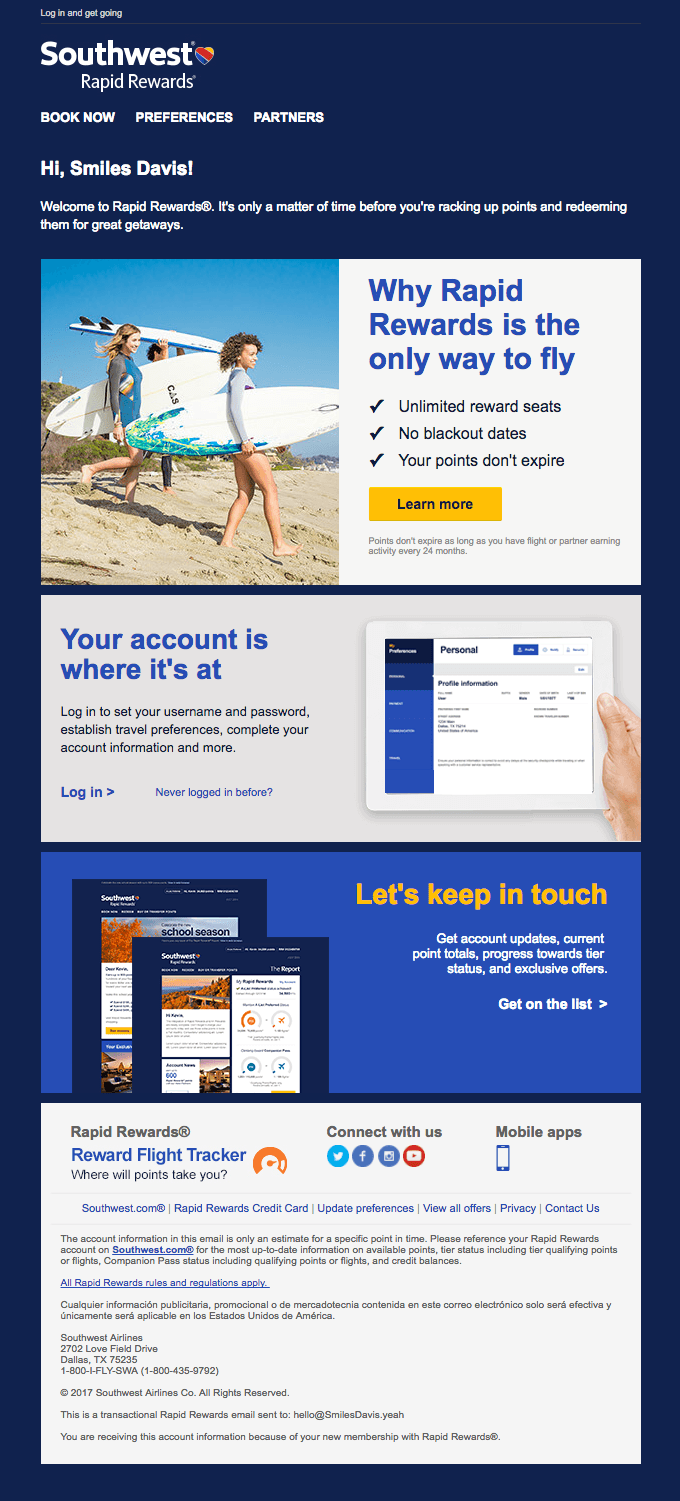 Welcome to Rapid Rewards