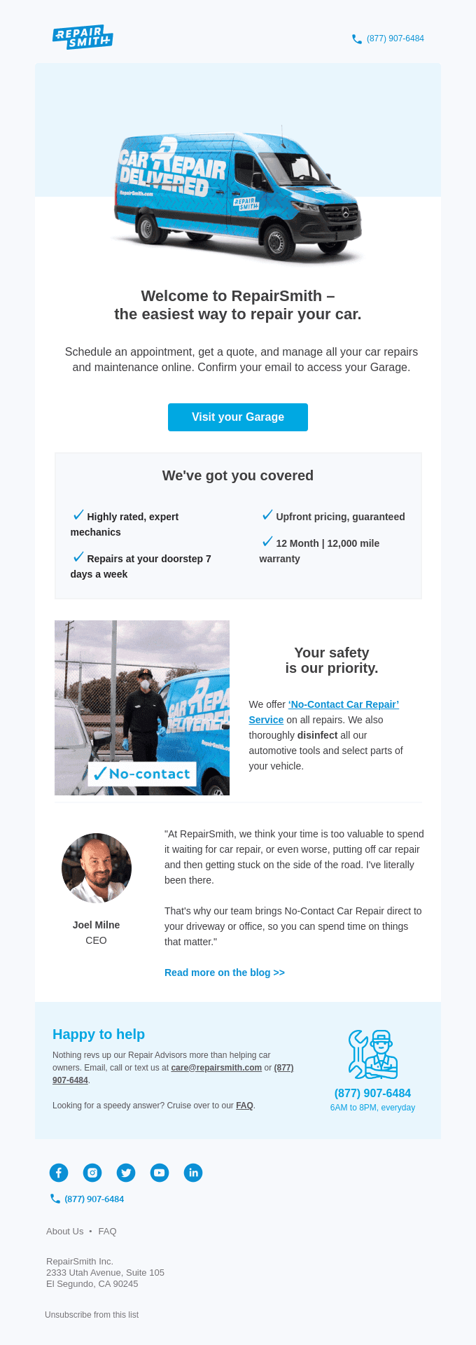 Welcome to RepairSmith!