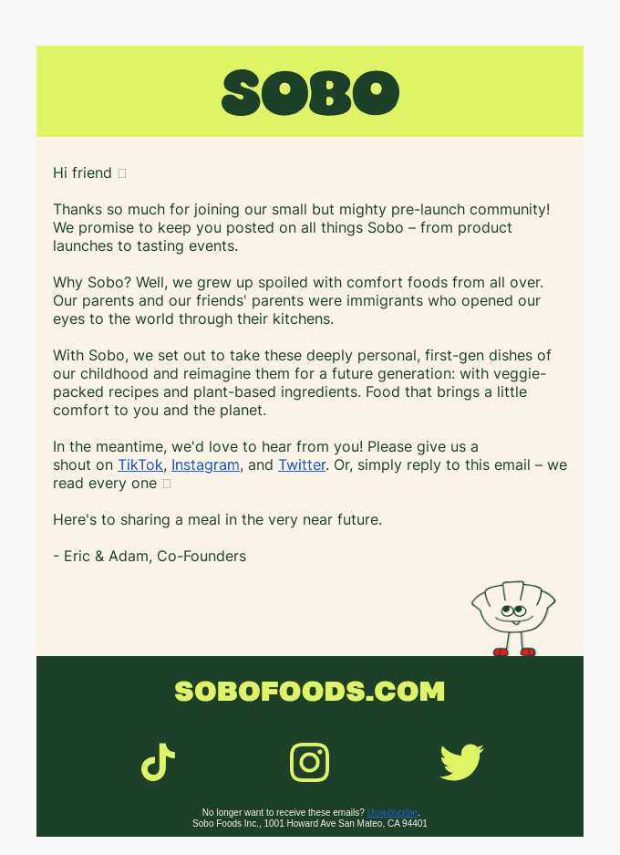 Welcome to Sobo Foods 🌱
