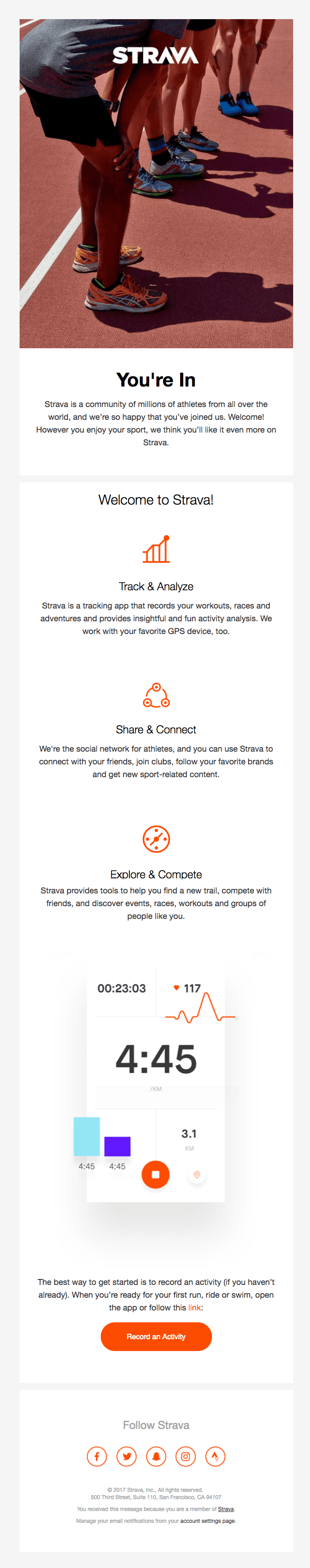 Welcome to Strava!
