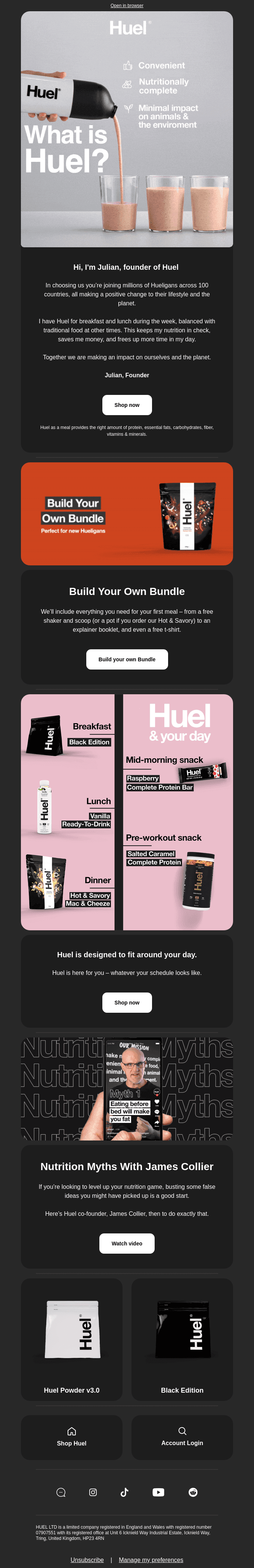 Welcome to the Huel family