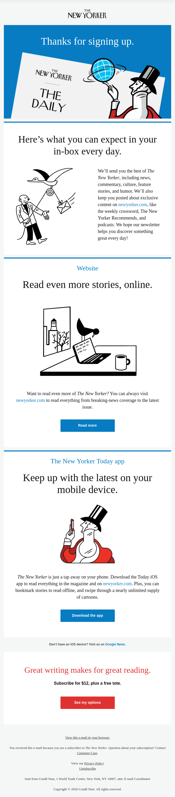 Welcome to The New Yorker