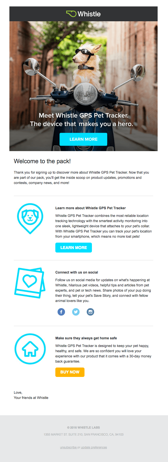 Welcome to the pack! Thanks for signing up to learn more.