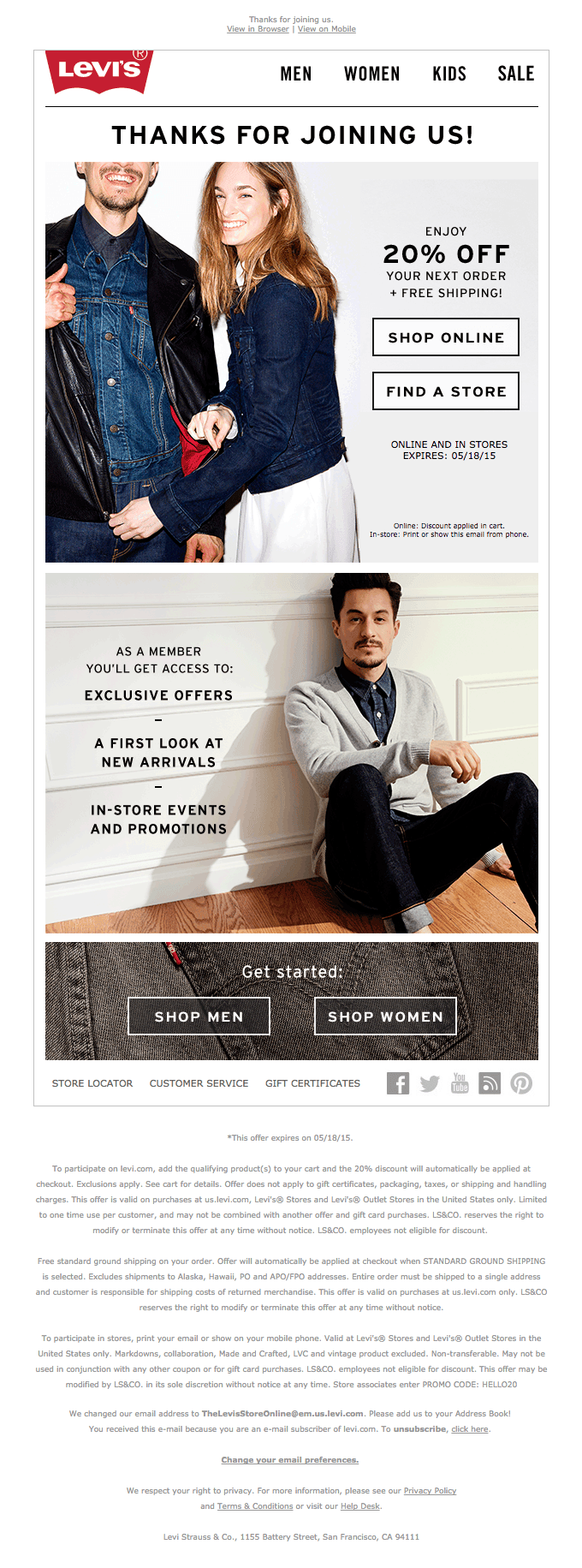 Welcome to the world of Levi’s®