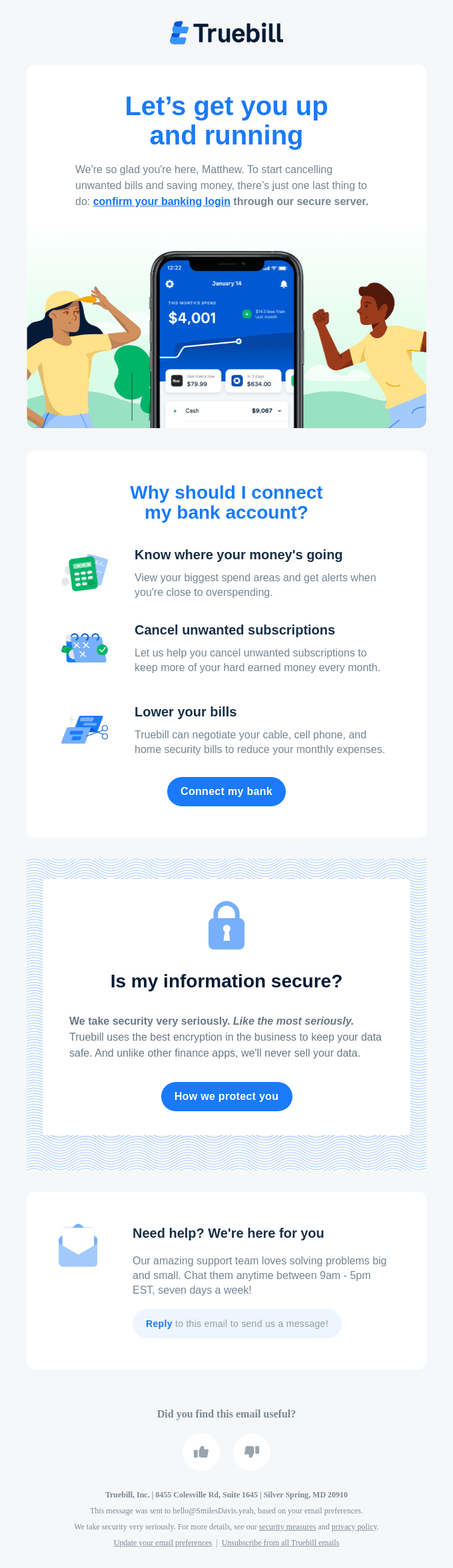Welcome to Truebill