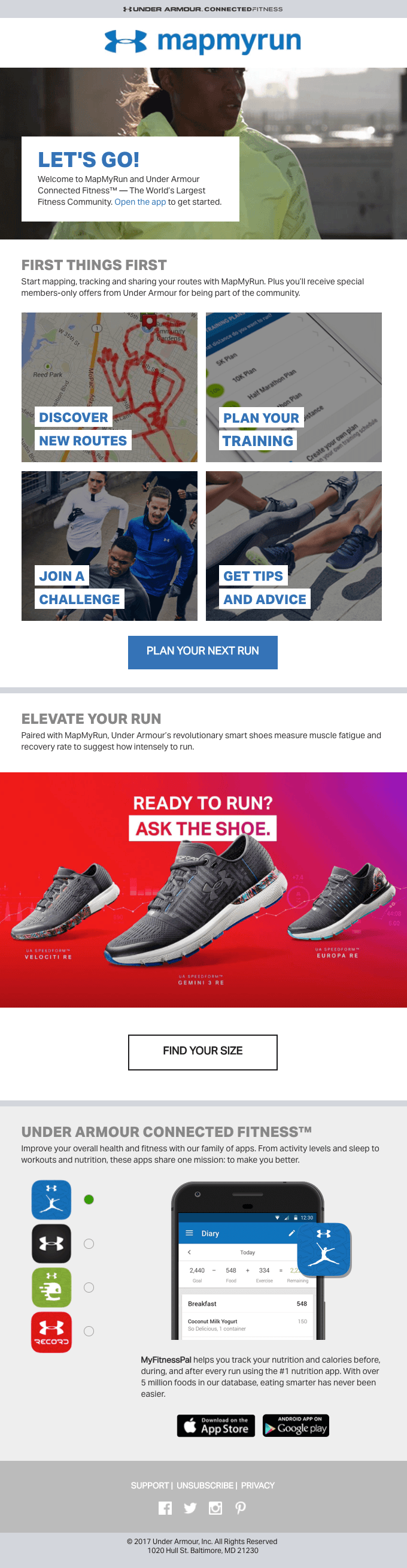 Welcome To UA MapMyRun