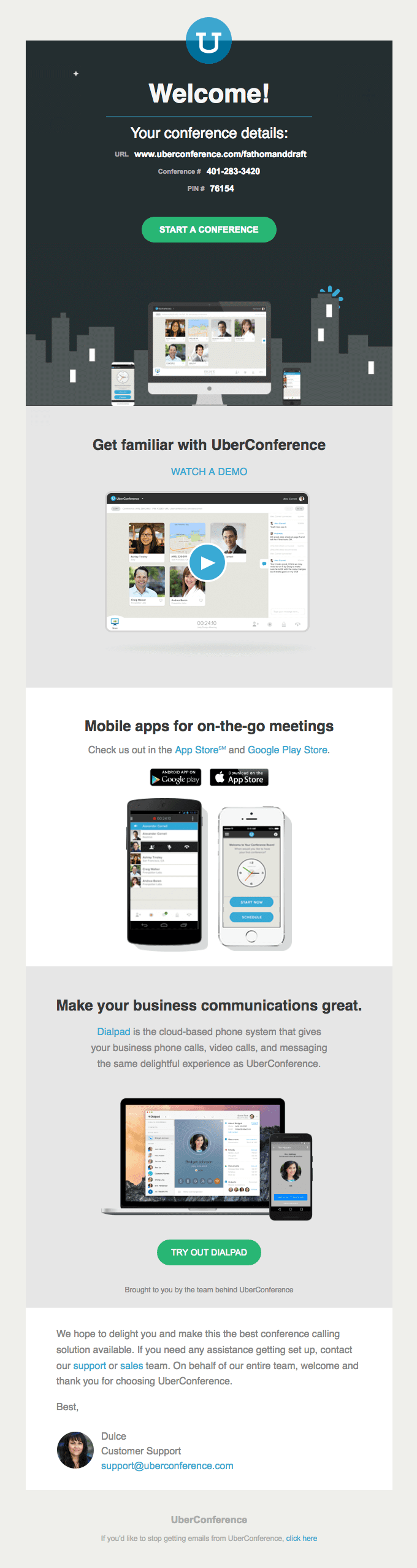 Welcome to UberConference!