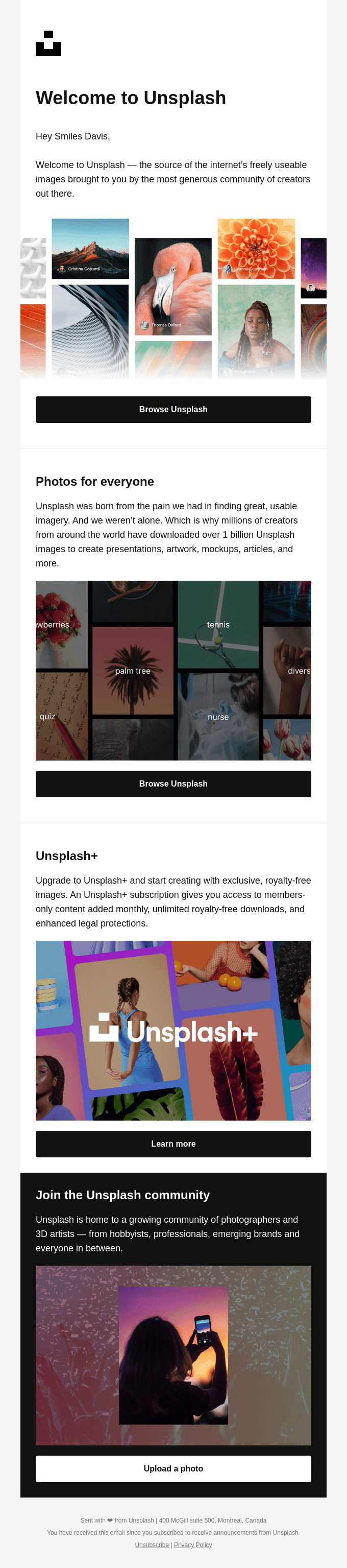 Welcome to Unsplash 🙌🏼