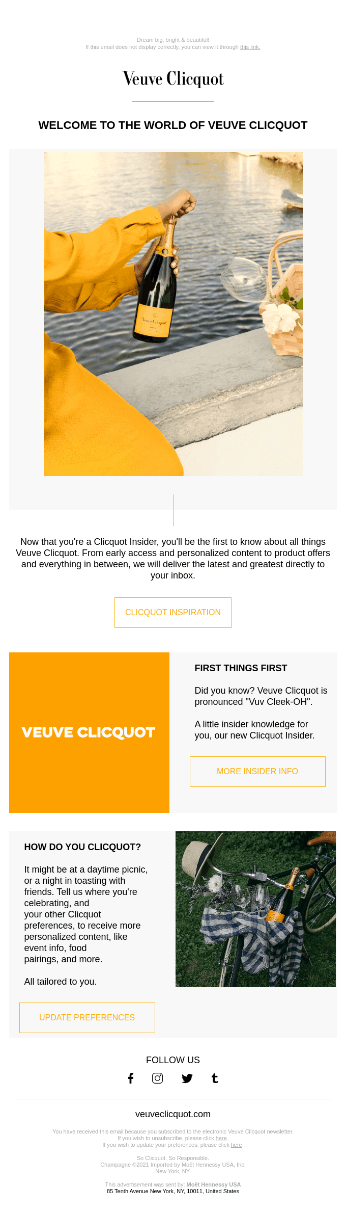 Welcome to Veuve Clicquot