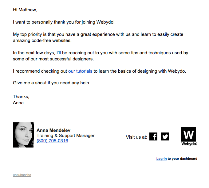 Welcome to Webydo – important information inside