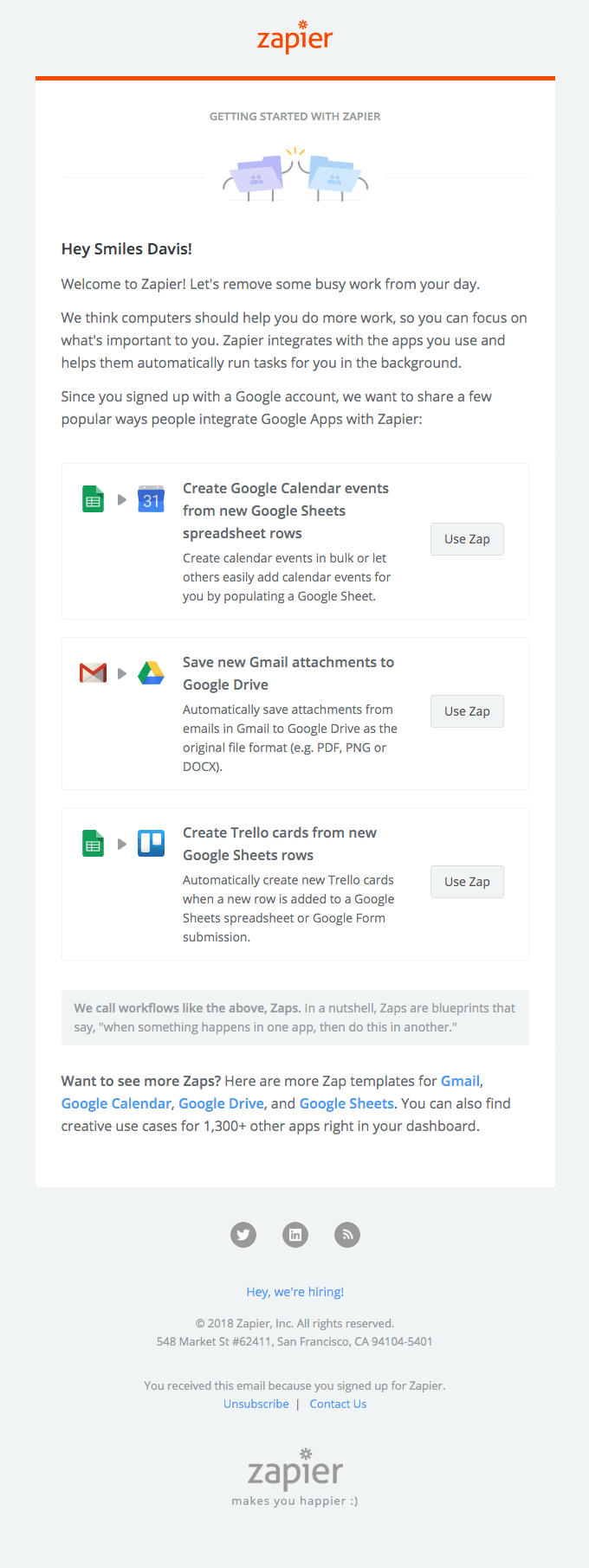 Welcome to Zapier!