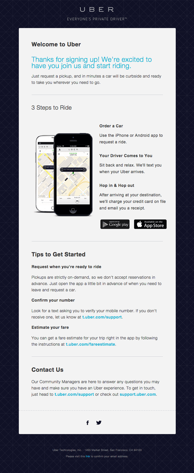 Welcome to Uber!