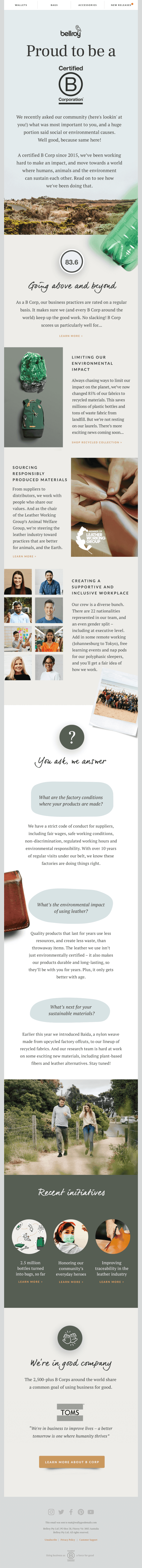 We’re a B Corp, for good!