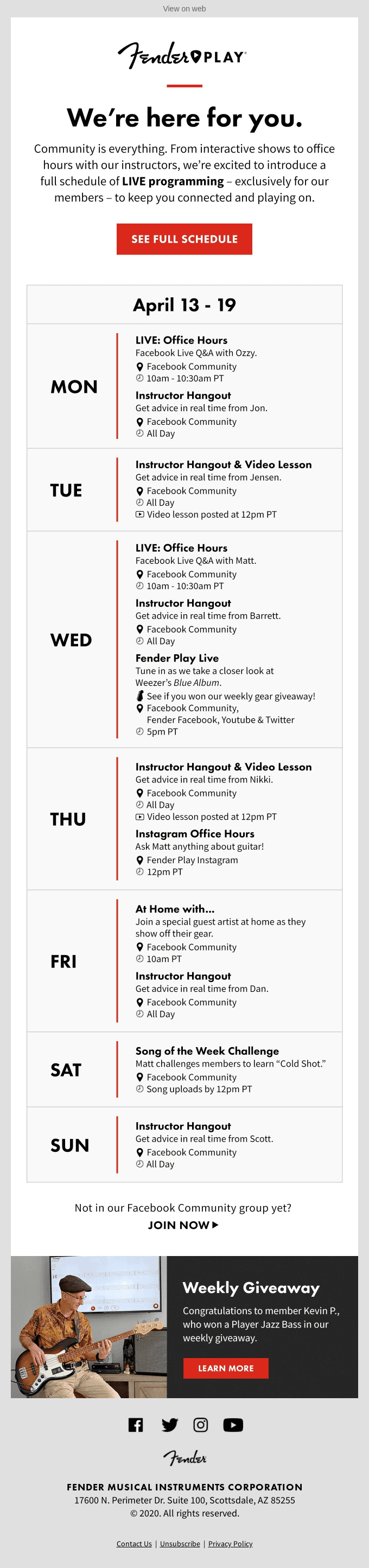 We're Here. We're Live. Join Us.