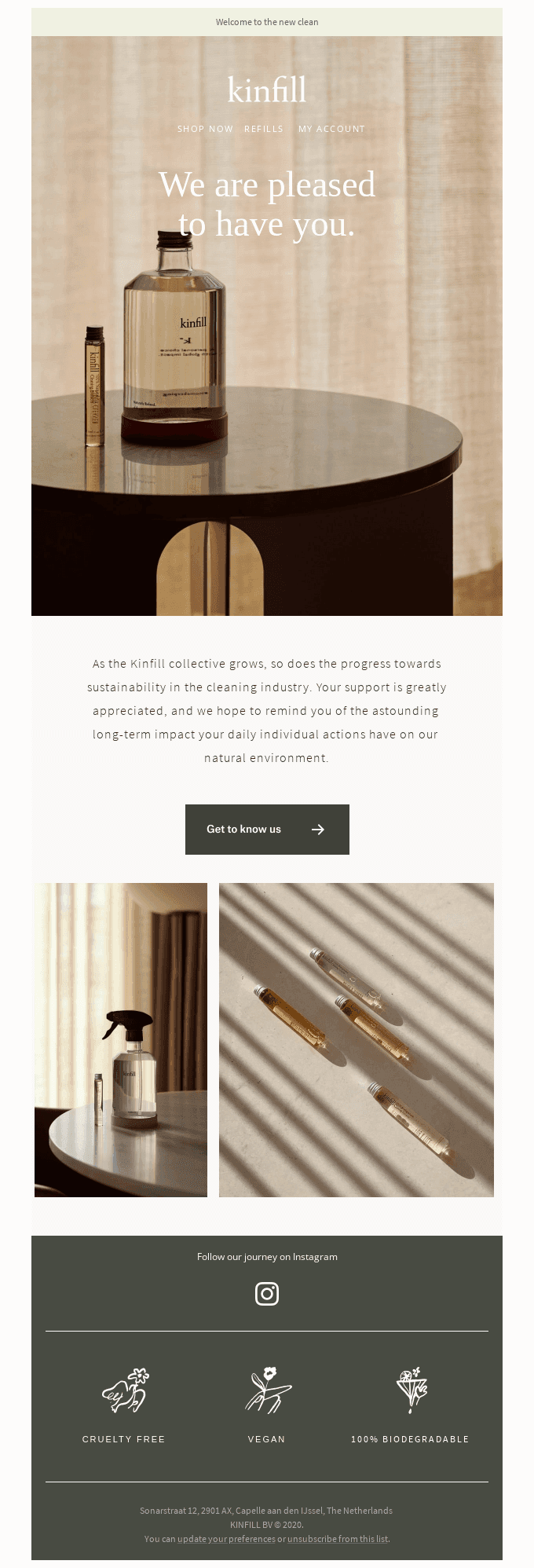 We're Kinfill. Nice to meet you.
