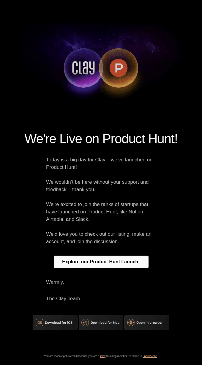 ⚫️ We're Live on Product Hunt!