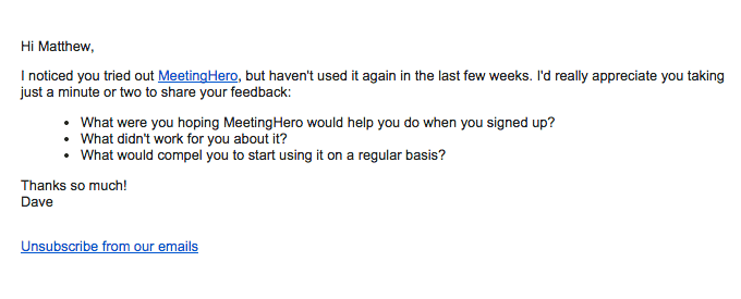What Didn’t Work For You About MeetingHero?