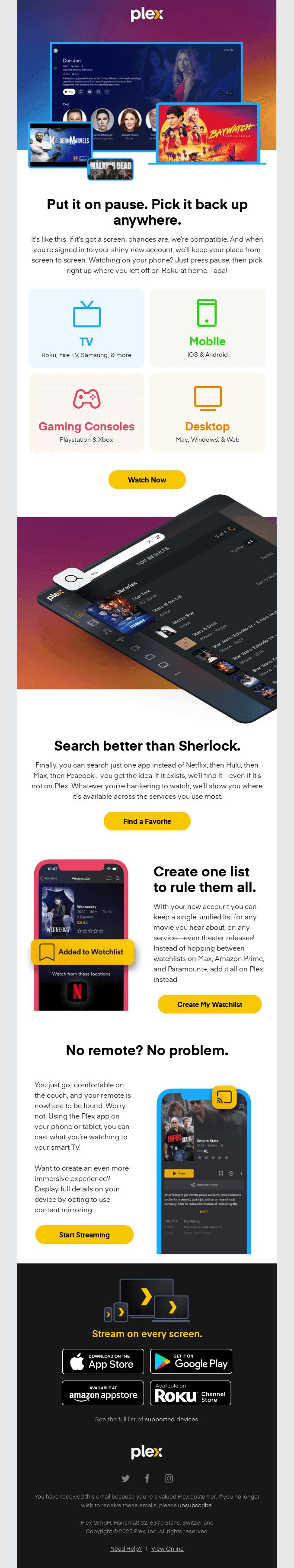 What will you do next on Plex?