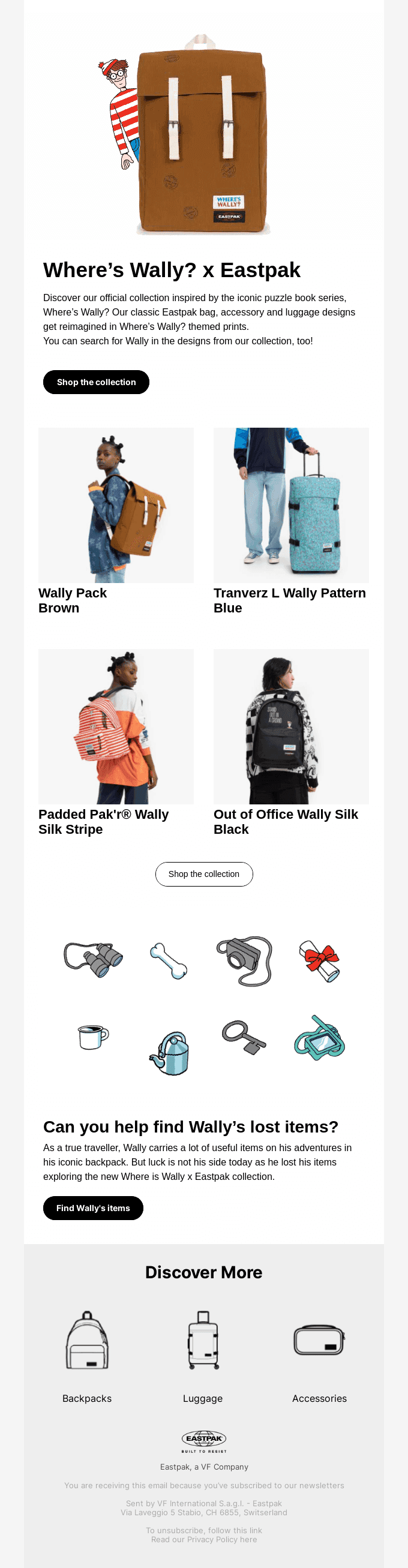 Where is Wally? x Eastpak
