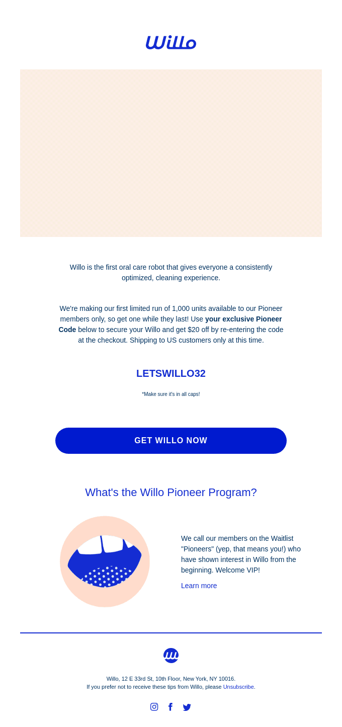 Willo is live!