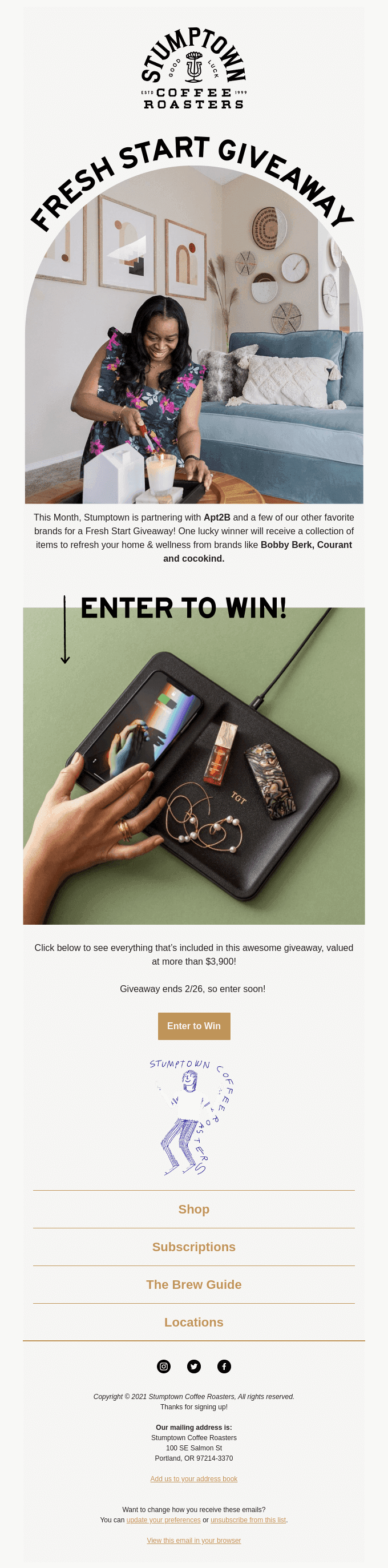 Win a Fresh Start Giveaway!