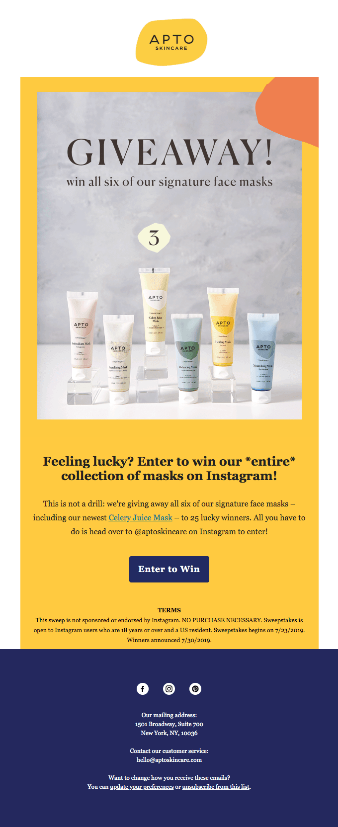 Win all of our masks 💆