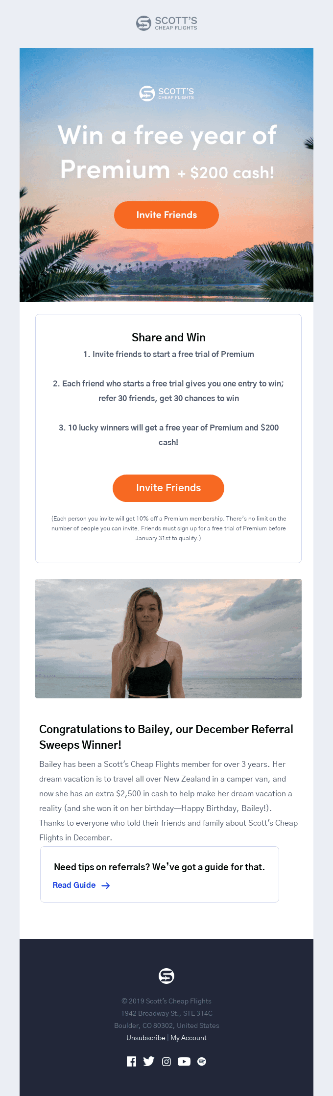💵Win free Premium and $200 cash.