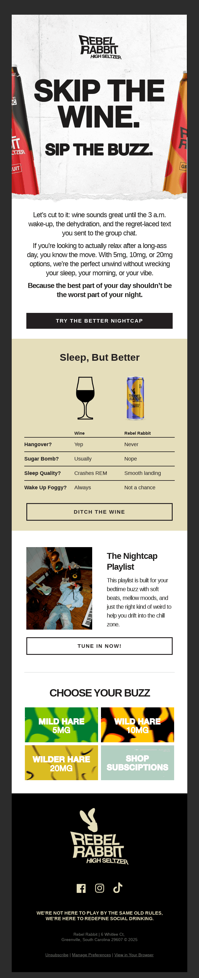 🐇😴 Wind Down Without Wine 🚫🍷