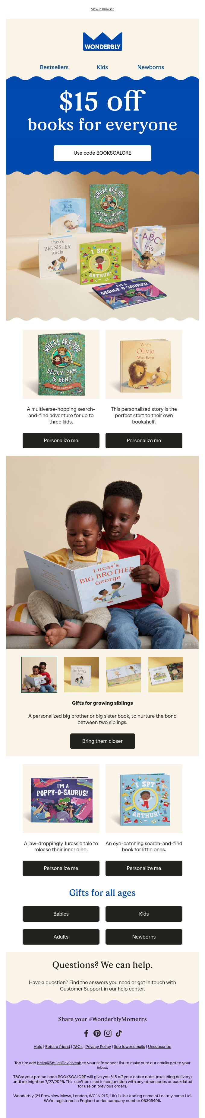 Get $15 off any book you like 🌟