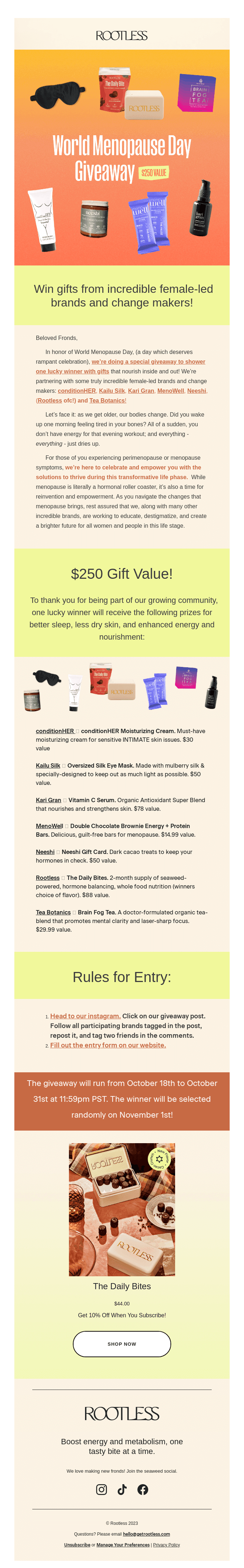 World Menopause Day Giveaway! 💫 🛍️