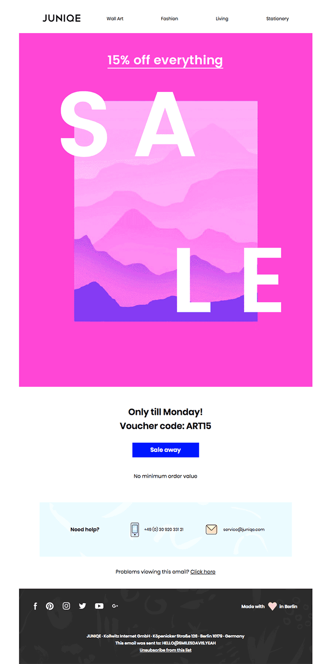 Yay, SALE! 15% off everything