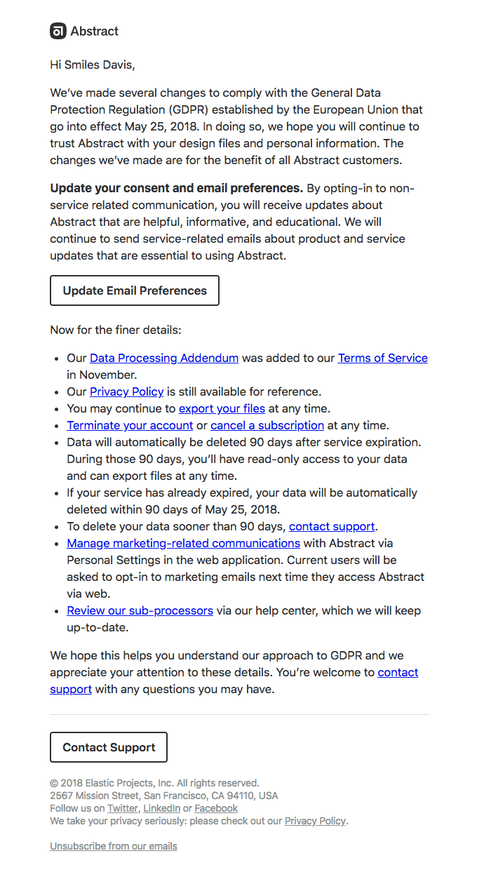 👉️ Yes, this is another GDPR email.